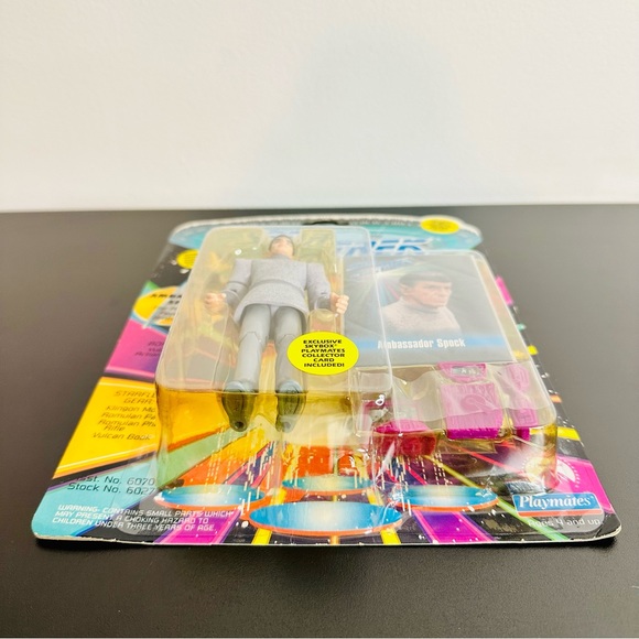 Star Trek The Next Generation AMBASSADOR SPOCK 1993 Playmates Figure w/ Card NEW - Picture 5 of 7